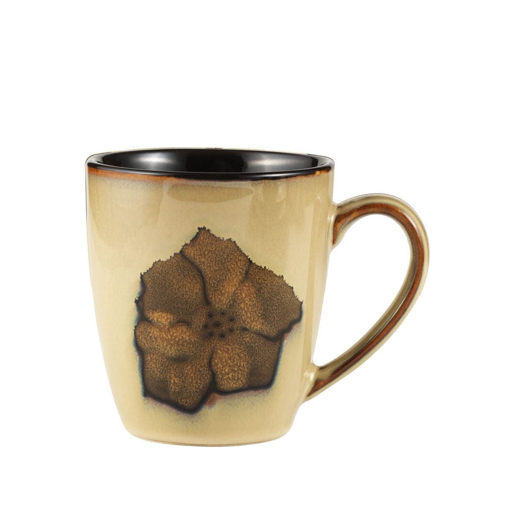 Painted Poppies Set of 4 Mugs
