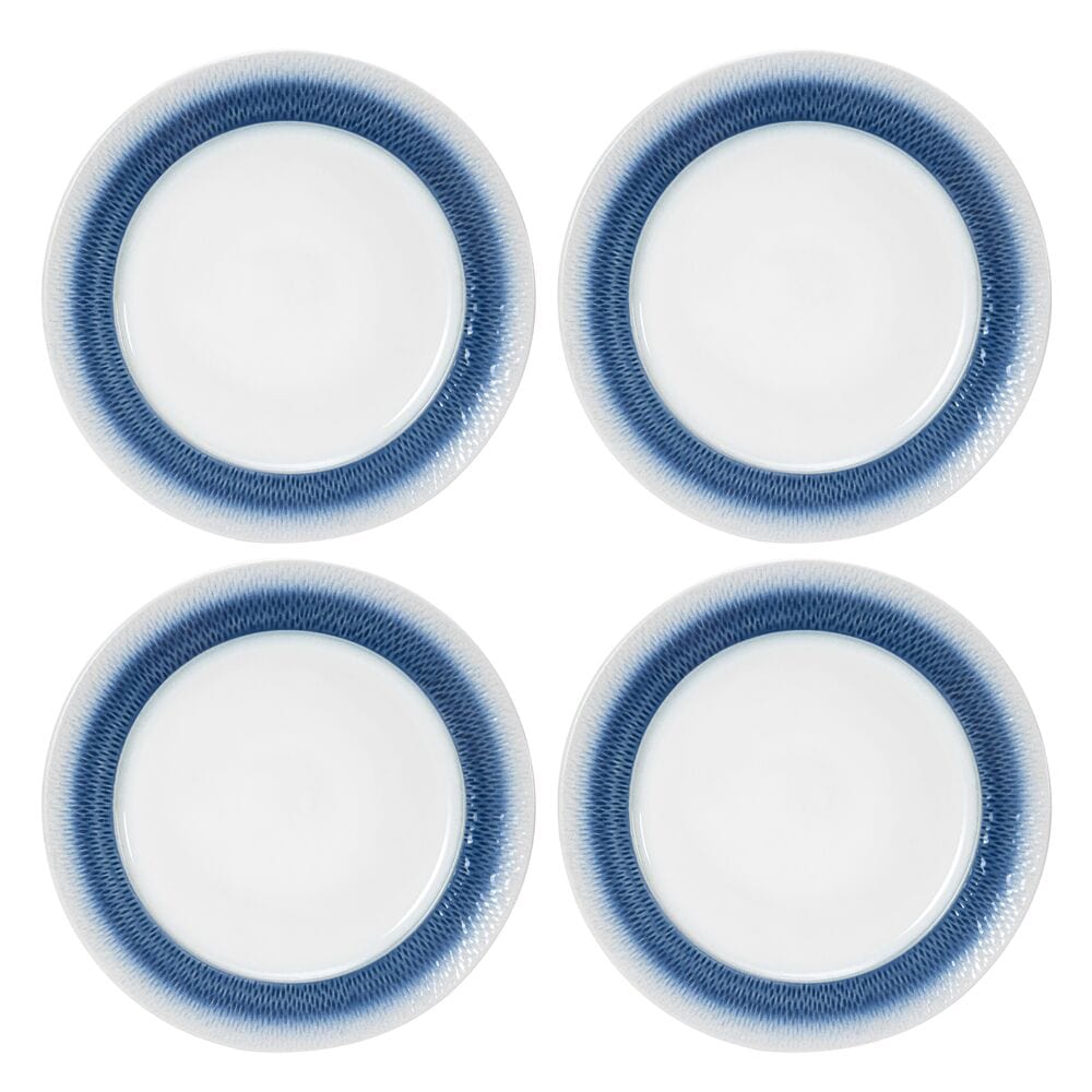 Eclipse Blue 16 Piece Dinnerware Set. Service for 4