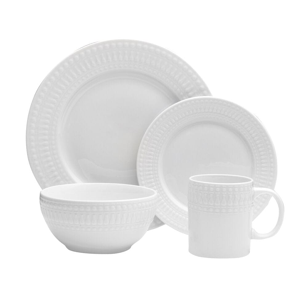 Cassandra 16 Piece Dinnerware Set. Service for 4