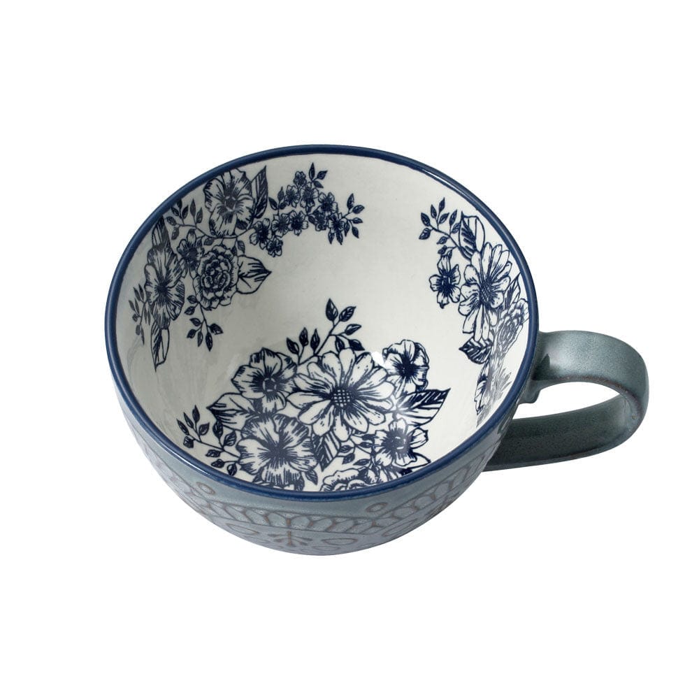 Gabriela Blue 16 Piece Dinnerware Set. Service for 4
