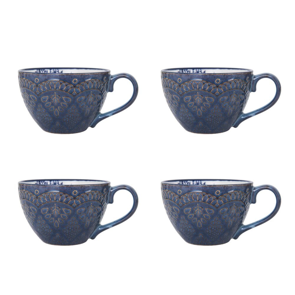Gabriela Blue 16 Piece Dinnerware Set. Service for 4
