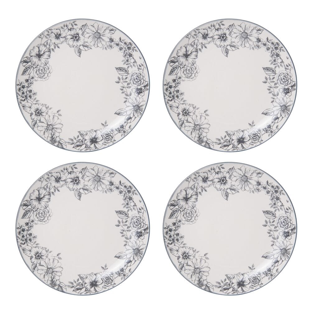Gabriela Gray 16 Piece Dinnerware Set. Service for 4
