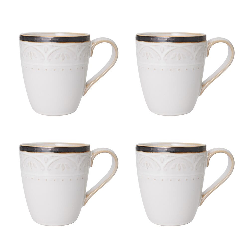Promenade Scroll 16 Piece Dinnerware Set. Service for 4