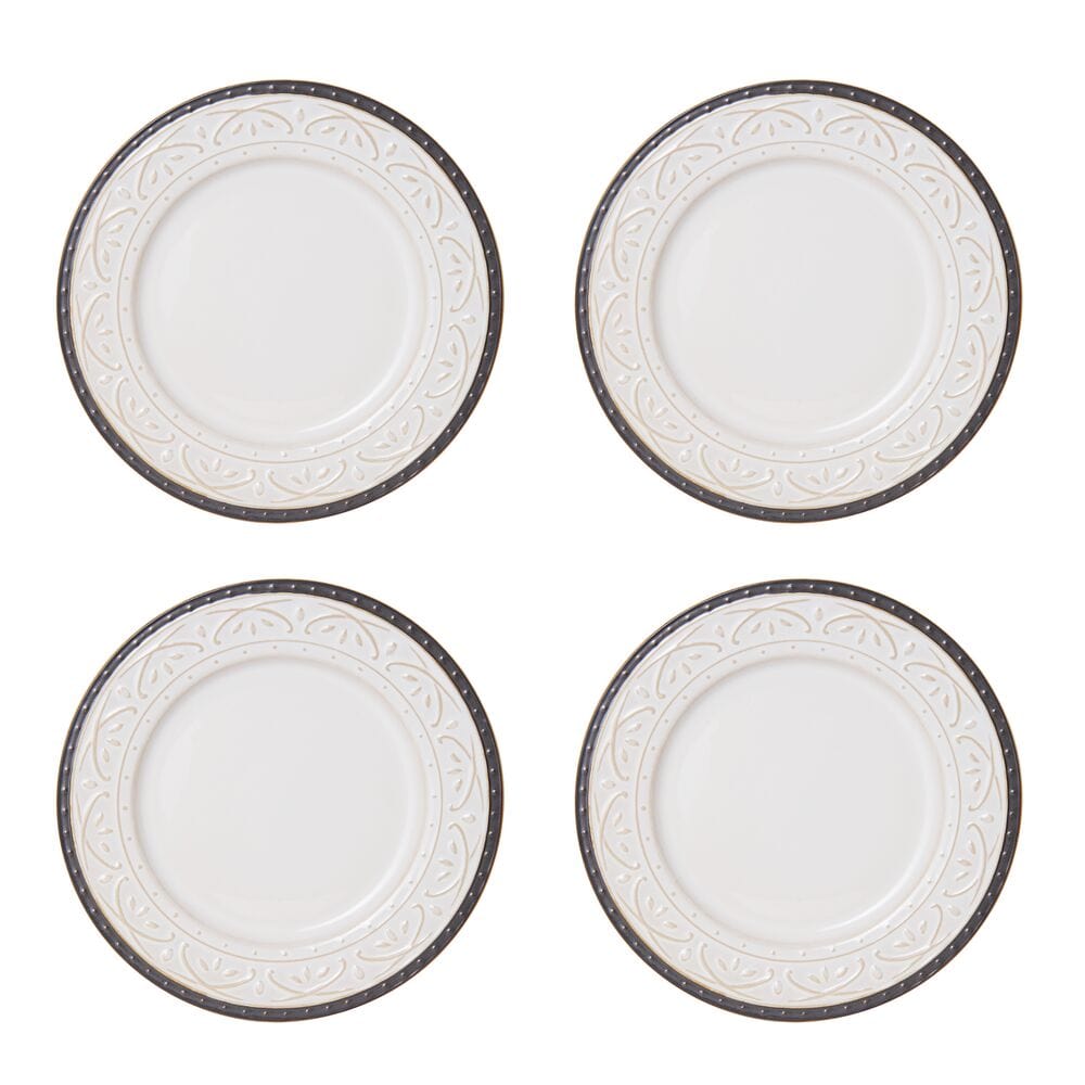 Promenade Scroll 16 Piece Dinnerware Set. Service for 4