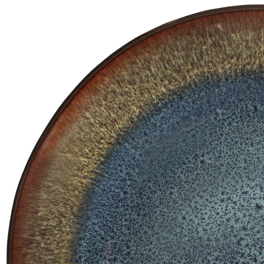 Monroe Blue 16 Piece Dinnerware Set. Service for 4