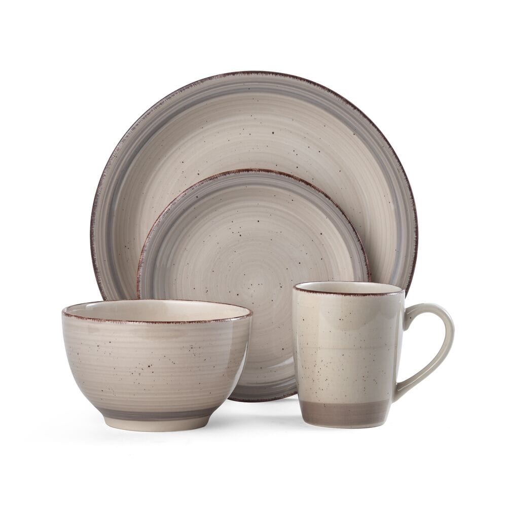 Sadie Cream 16 Piece Dinnerware Set. Service for 4