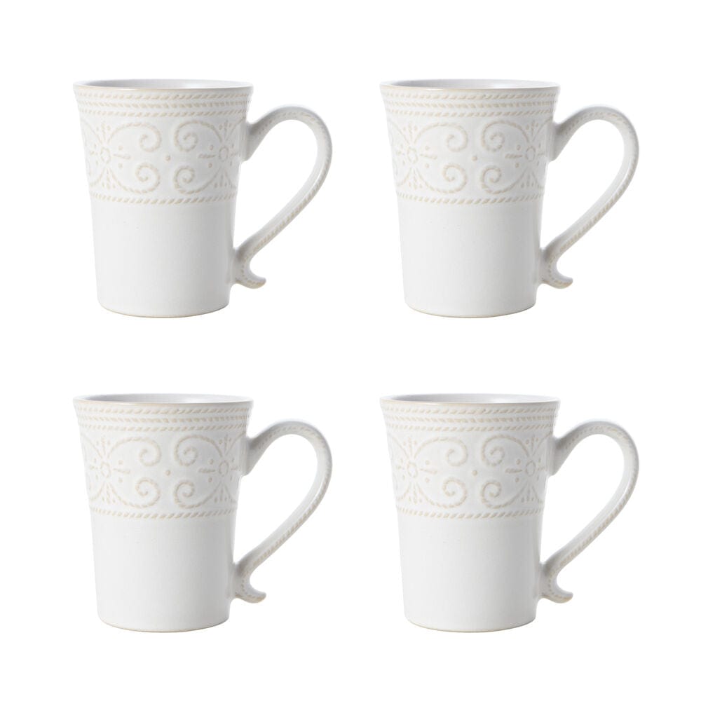 Abby White 16 Piece Dinnerware Set. Service for 4