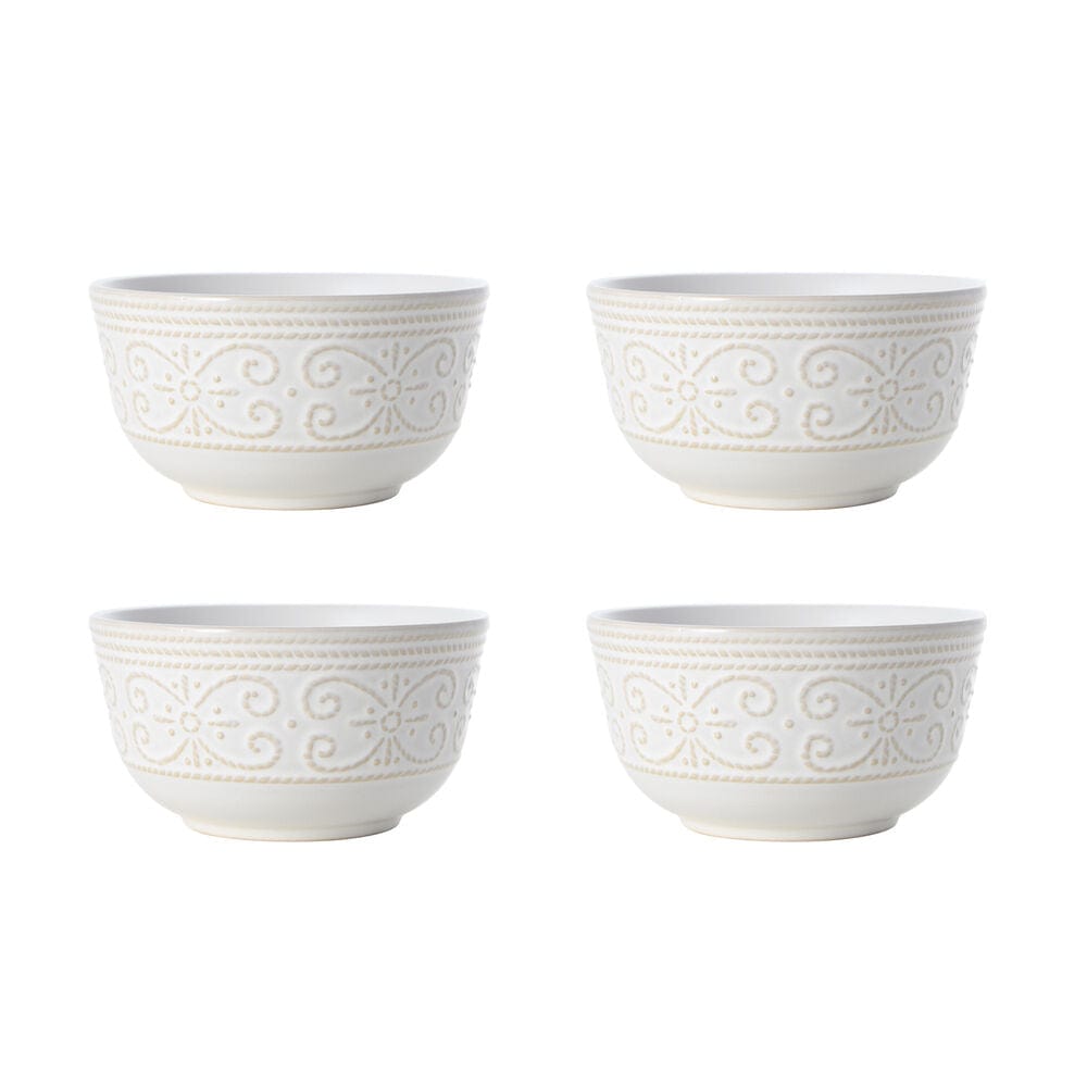 Abby White 16 Piece Dinnerware Set. Service for 4