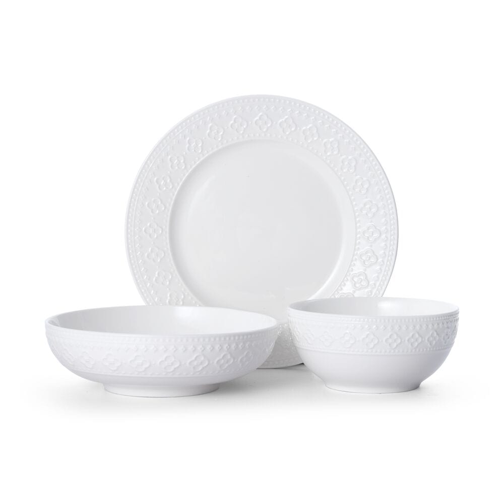 Haisley 12 Piece Dinnerware Set. Service for 4