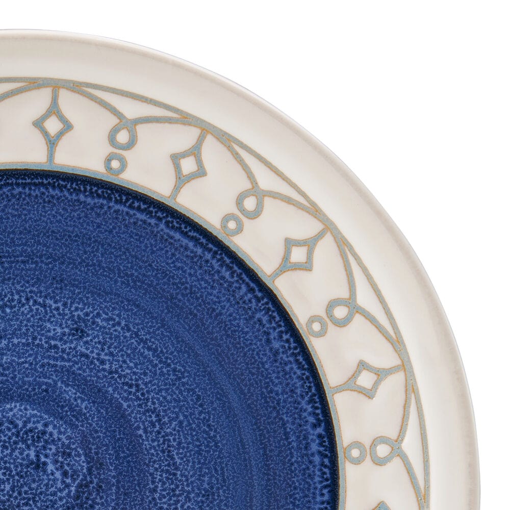 Remi Blue 16 Piece Dinnerware Set. Service for 4