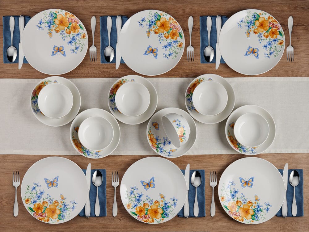 Anna 18 Piece Dinnerware Set. Service for 6