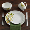 Lemons 16 Piece Dinnerware Set. Service for 4