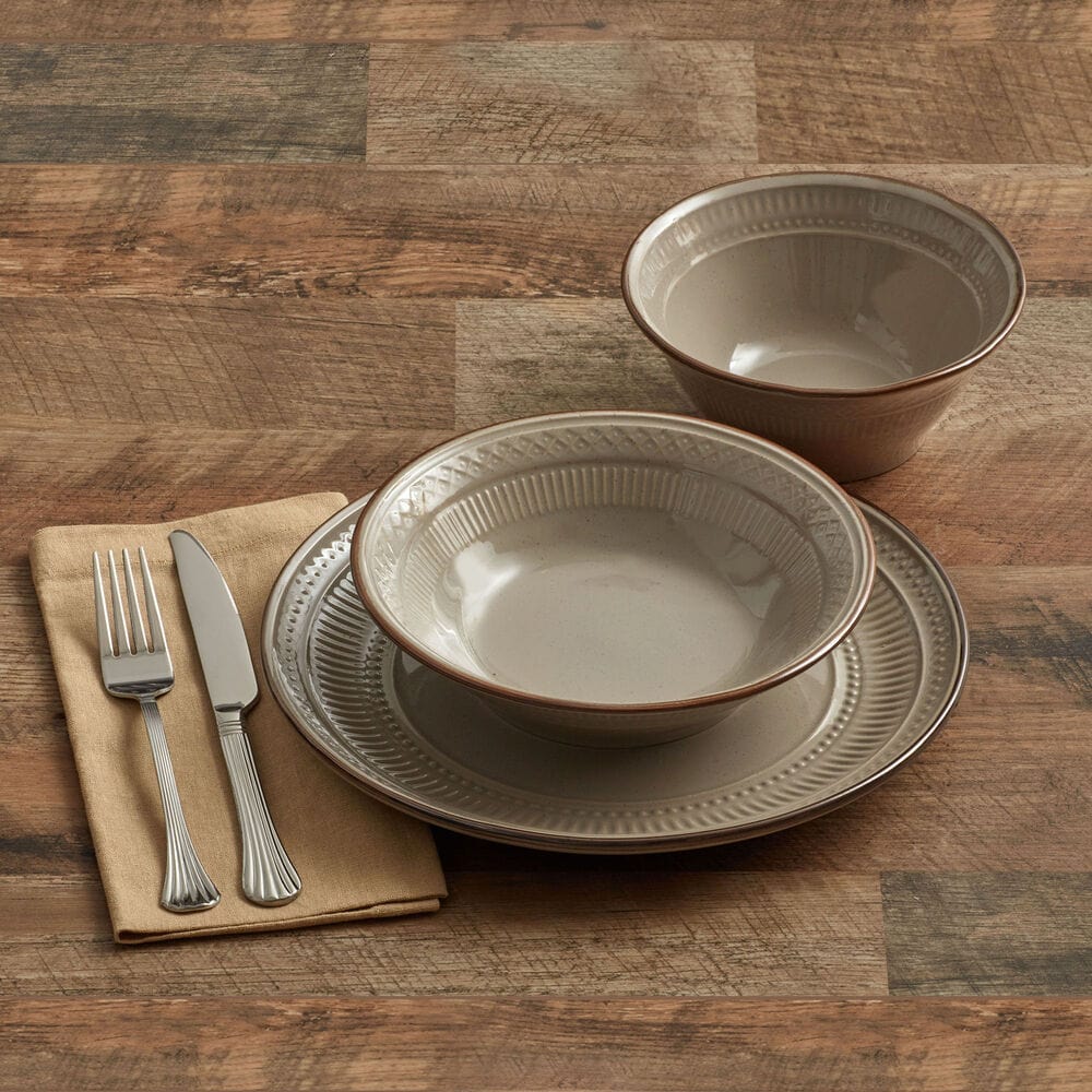 Easton 12 Piece Dinnerware Set. Service for 4