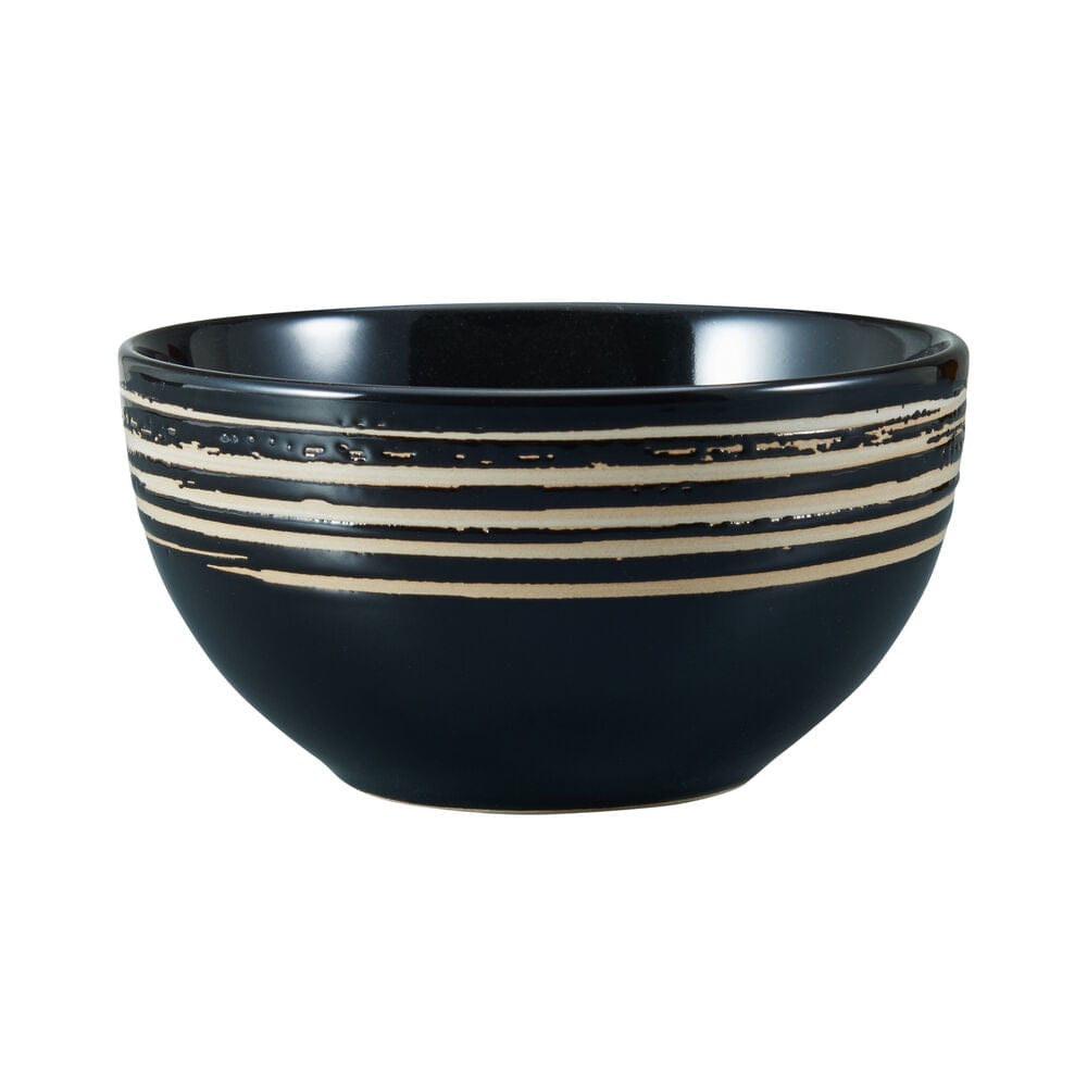Bryson Black 16 Piece Dinnerware Set. Service for 4