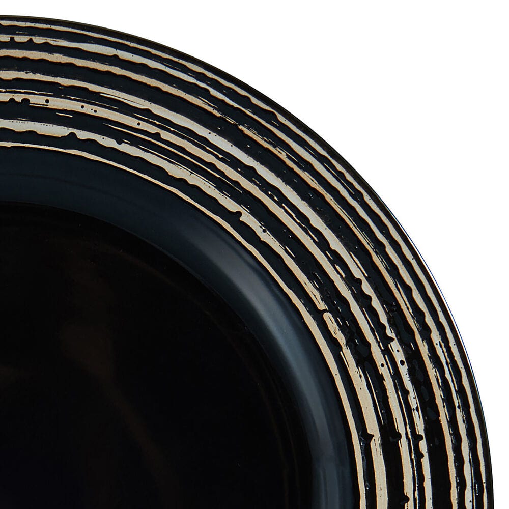Bryson Black 16 Piece Dinnerware Set. Service for 4