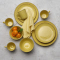 Bumble Bee Yellow 16 Piece Dinnerware Set. Service for 4