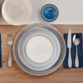Hensley Blue 12 Piece Dinnerware Set. Service for 4