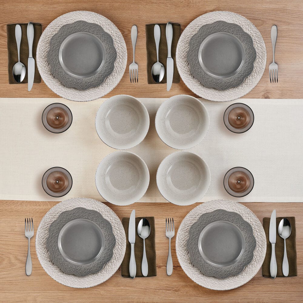 Gia 12 Piece Dinnerware Set. Service for 4