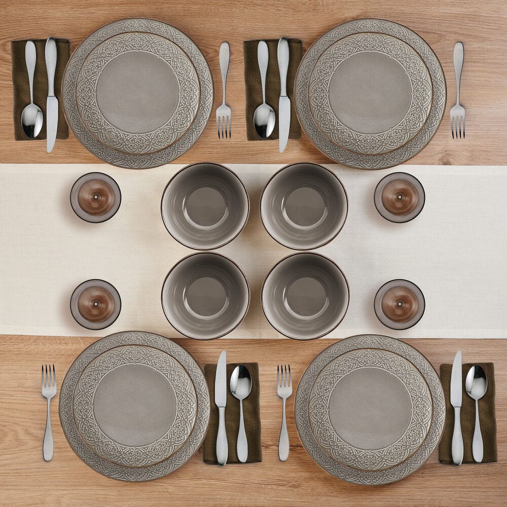 Emma 12 Piece Dinnerware Set. Service for 4