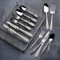 Mirage Frost 42 Piece Flatware Set with Wire Caddy. Service for 8