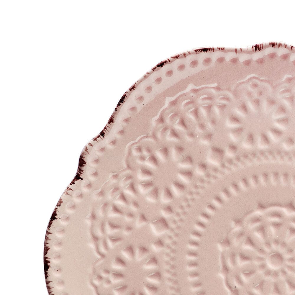 Chateau Pink 12 Piece Dinnerware Set. Service for 4