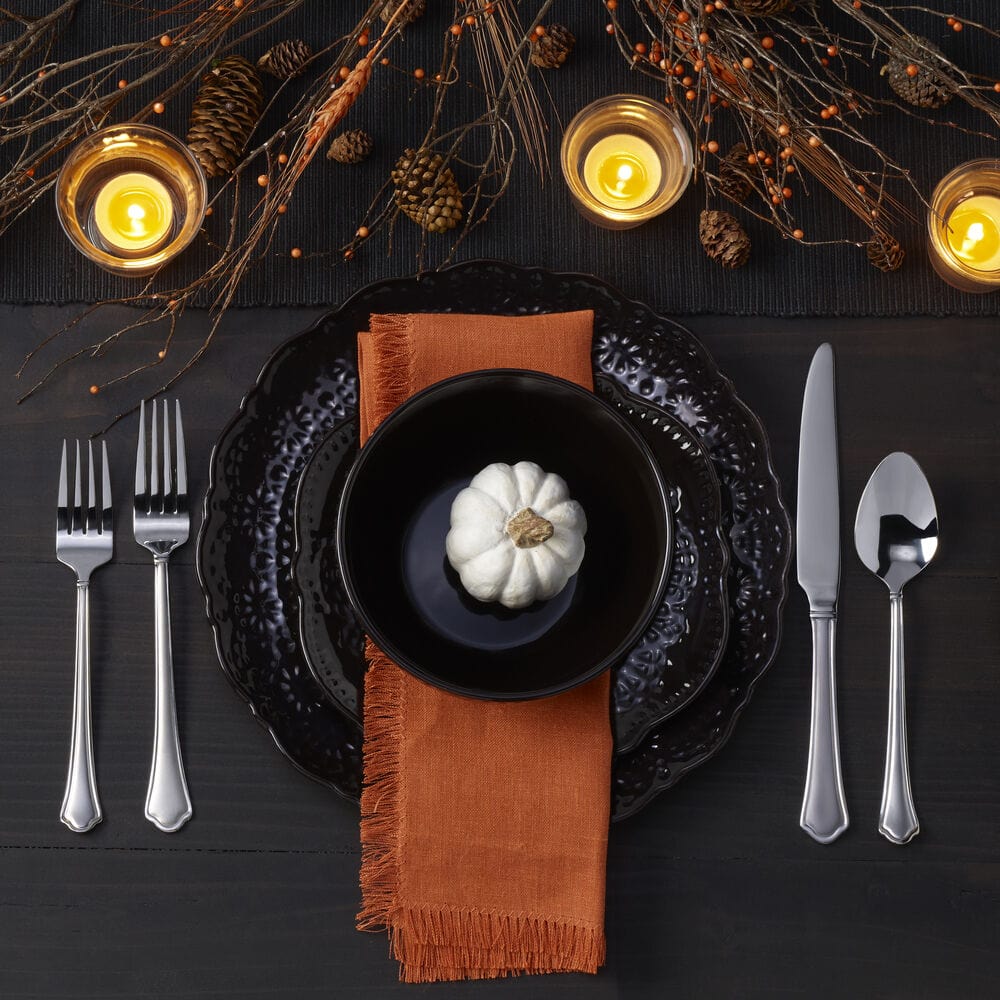 Chateau Midnight 12 Piece Dinnerware Set. Service for 4