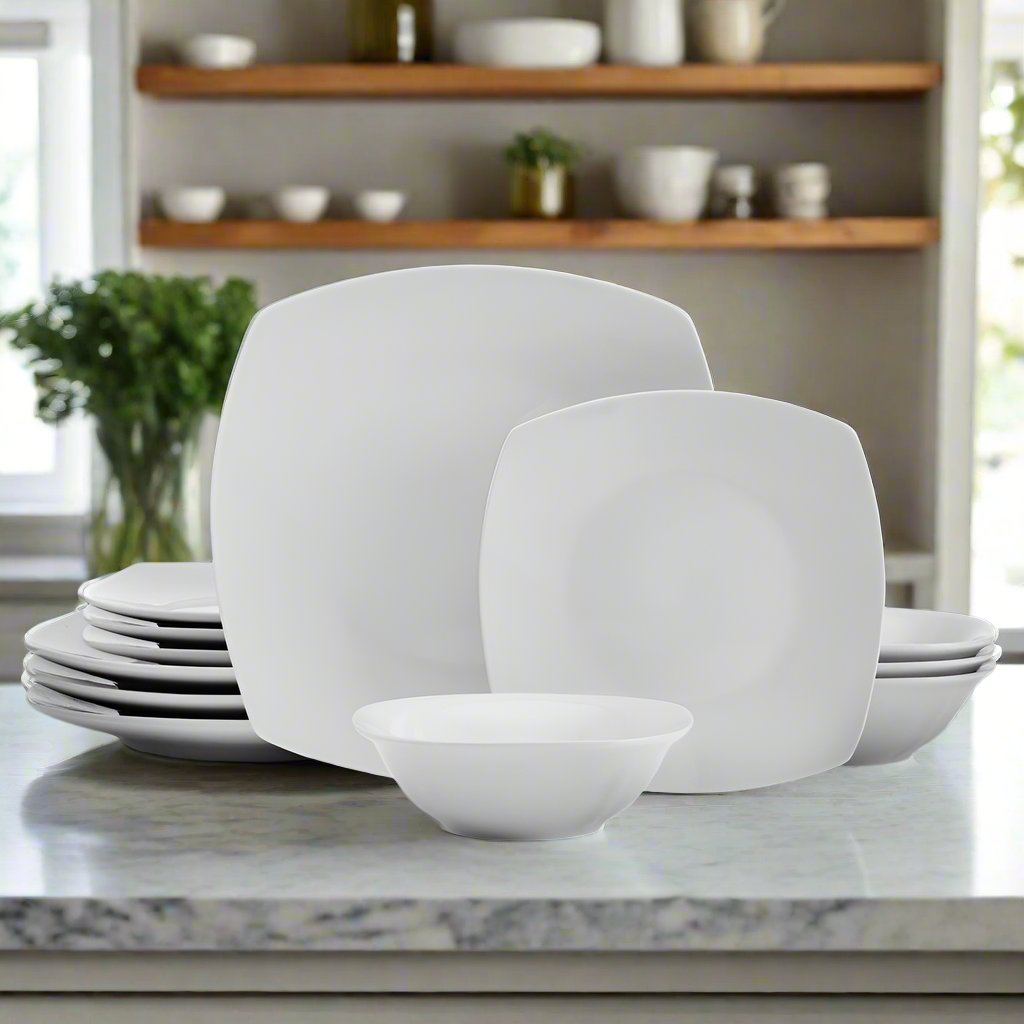 Tara 12 Piece Dinnerware Set. Service for 4