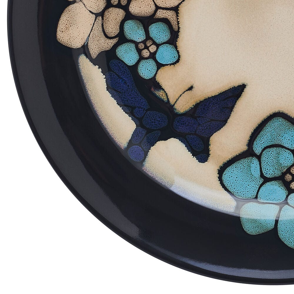 Painted Butterfly Blue 12 Piece Dinnerware Set. Service for 4