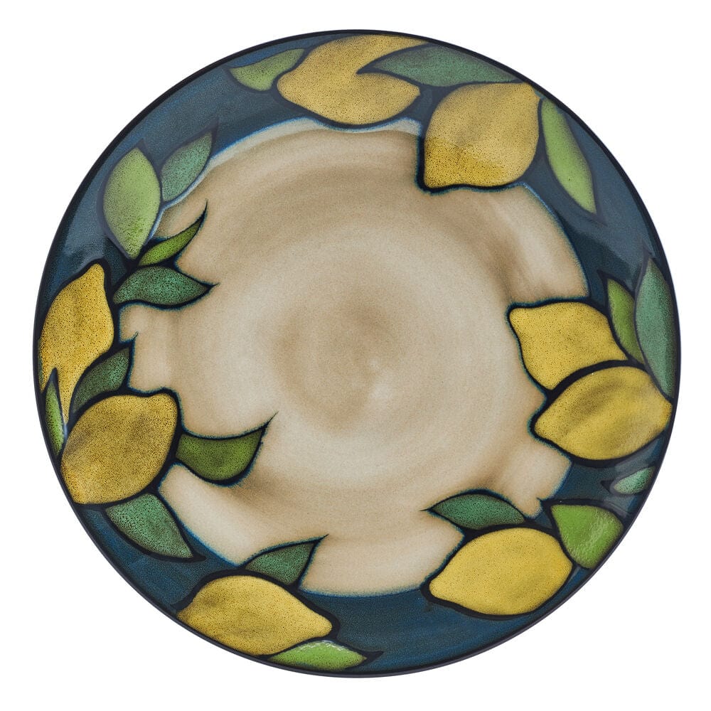 Painted Lemons 12 Piece Dinnerware Set. Service for 4