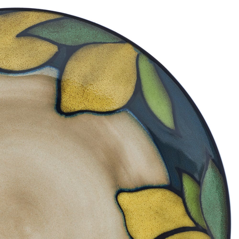 Painted Lemons 12 Piece Dinnerware Set. Service for 4