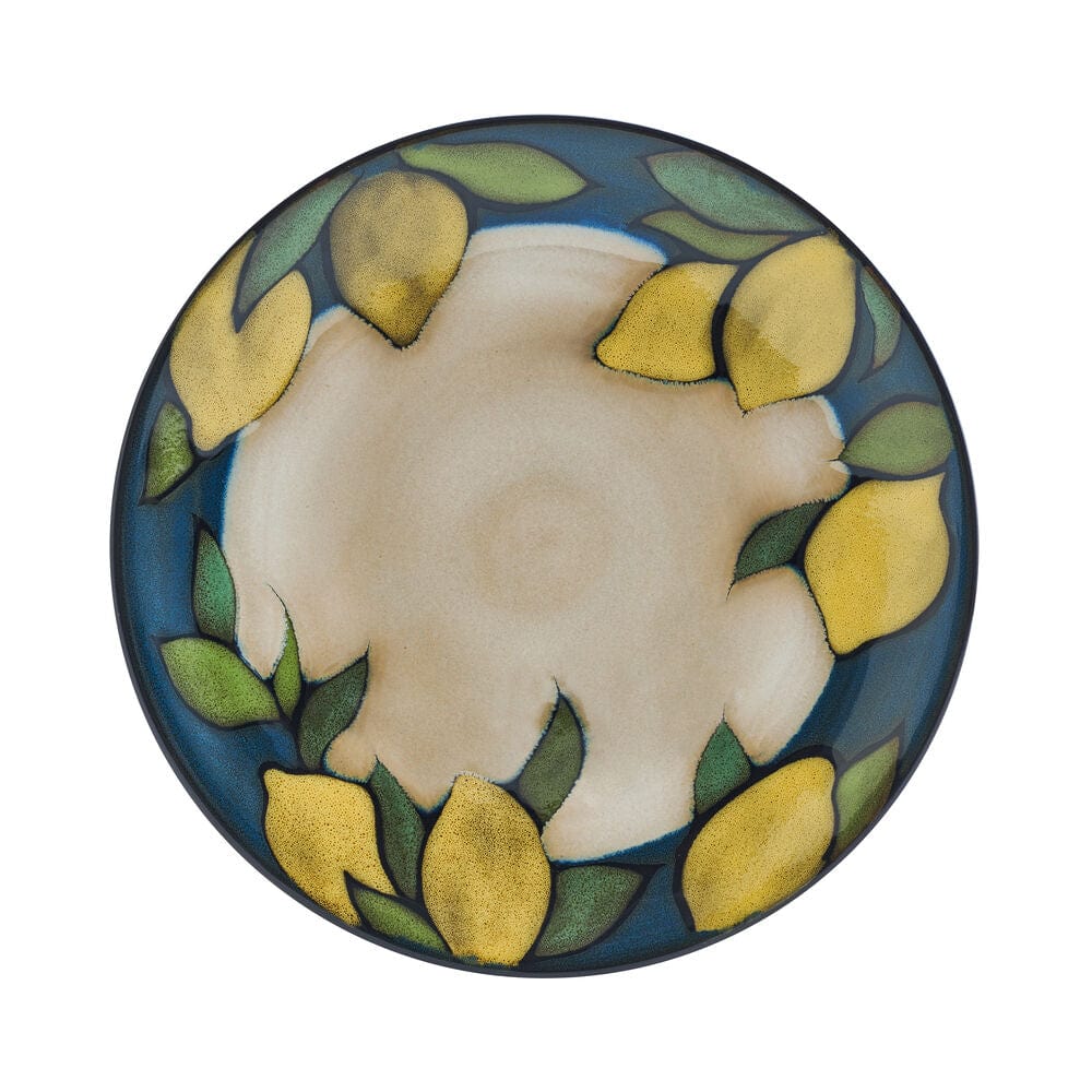 Painted Lemons 12 Piece Dinnerware Set. Service for 4