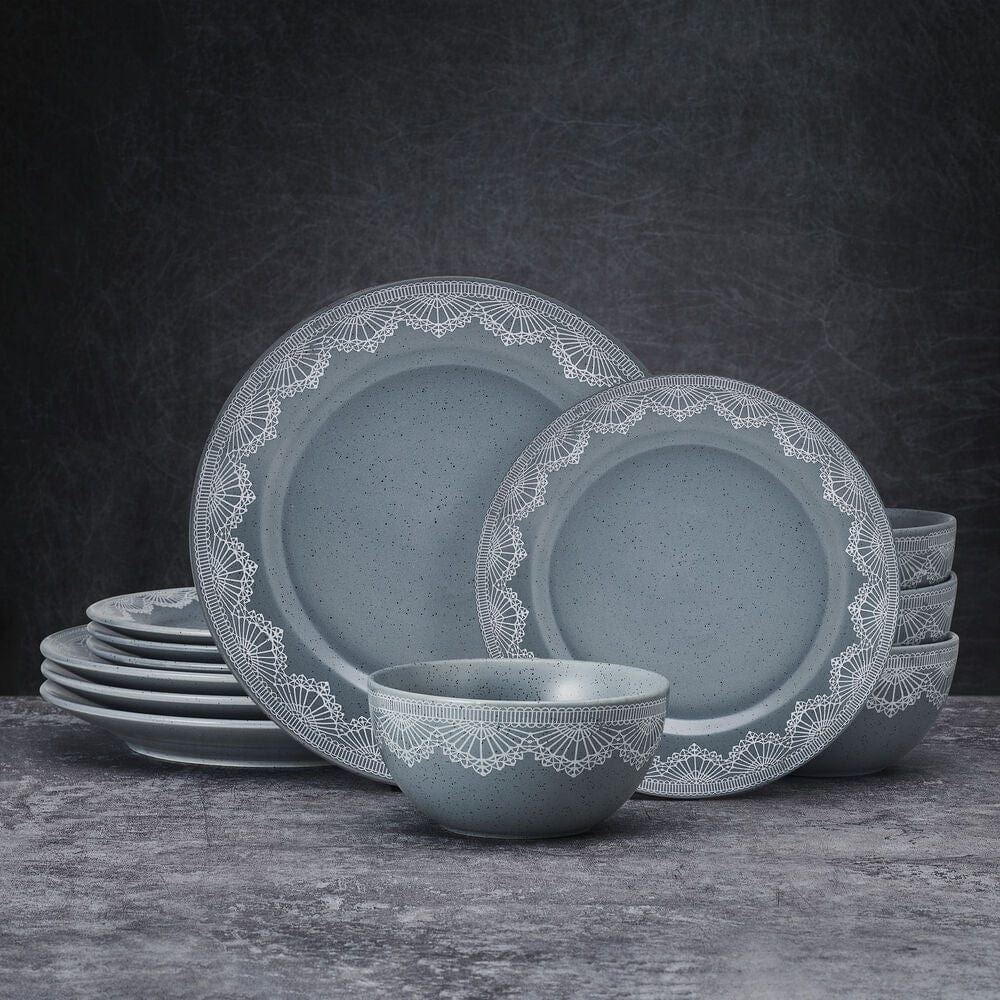 Valerie 12 Piece Dinnerware Set. Service for 4