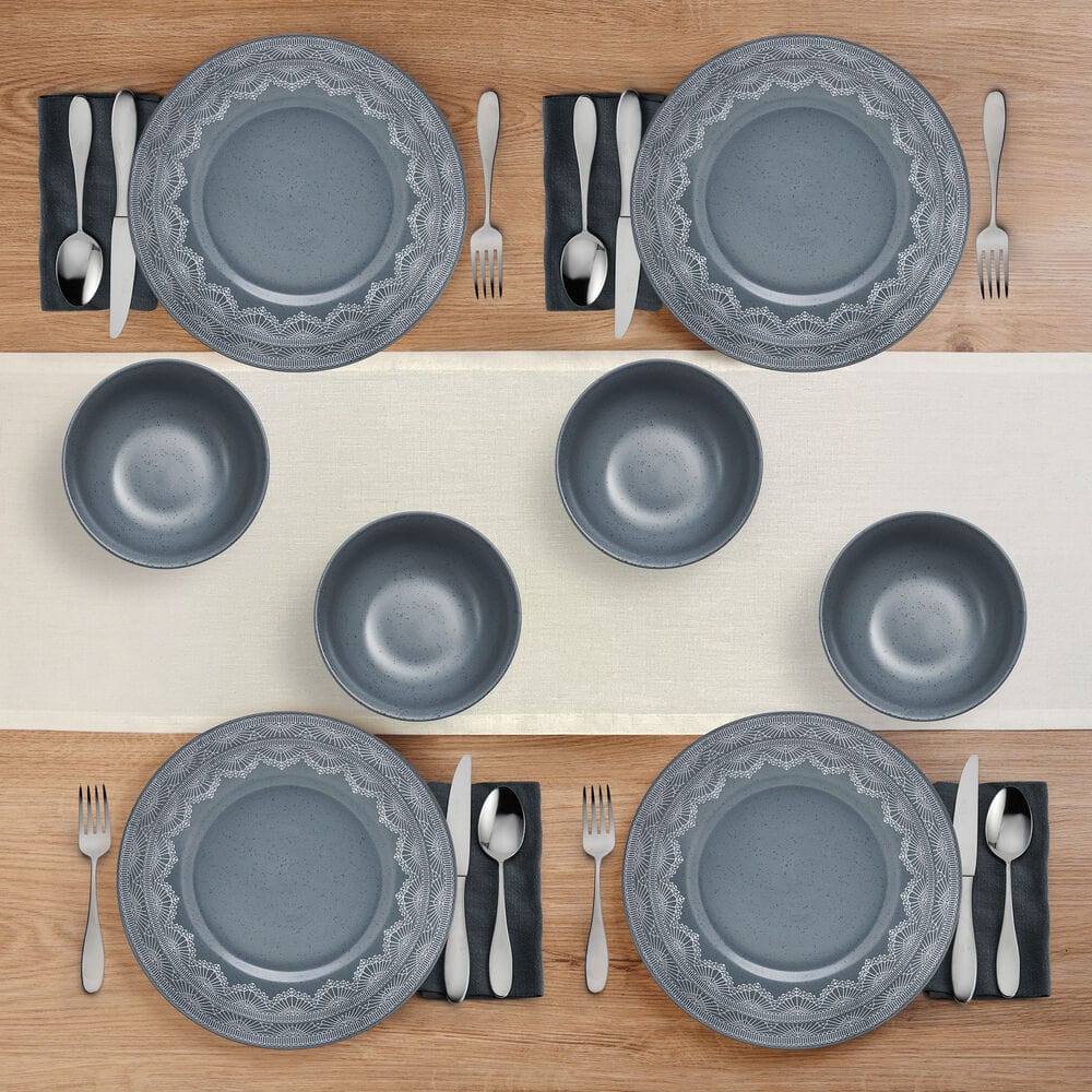 Valerie 12 Piece Dinnerware Set. Service for 4