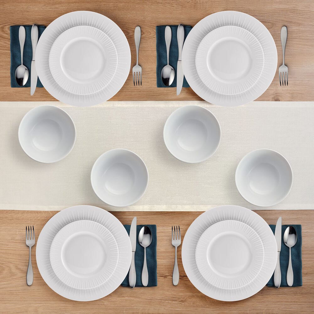 Cassie 12 Piece Dinnerware Set. Serivce for 4