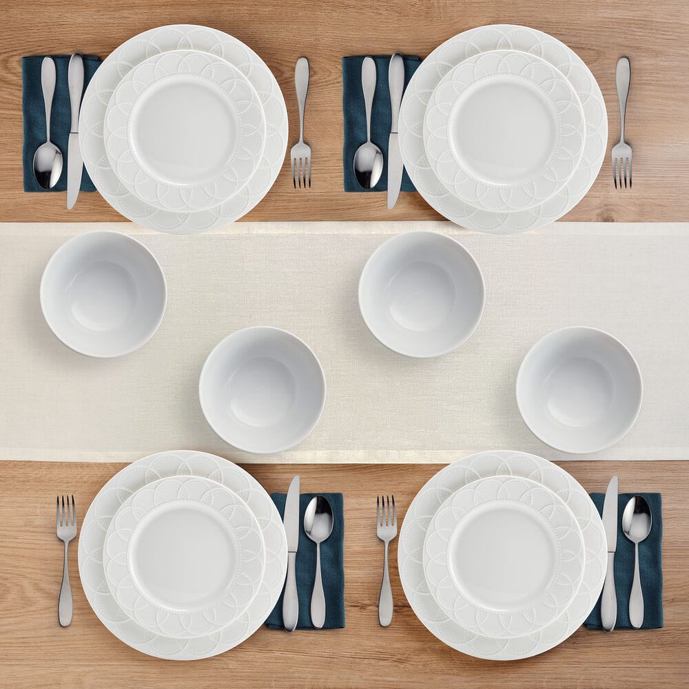 Jules 12 Piece Dinnerware Set. Service for 4