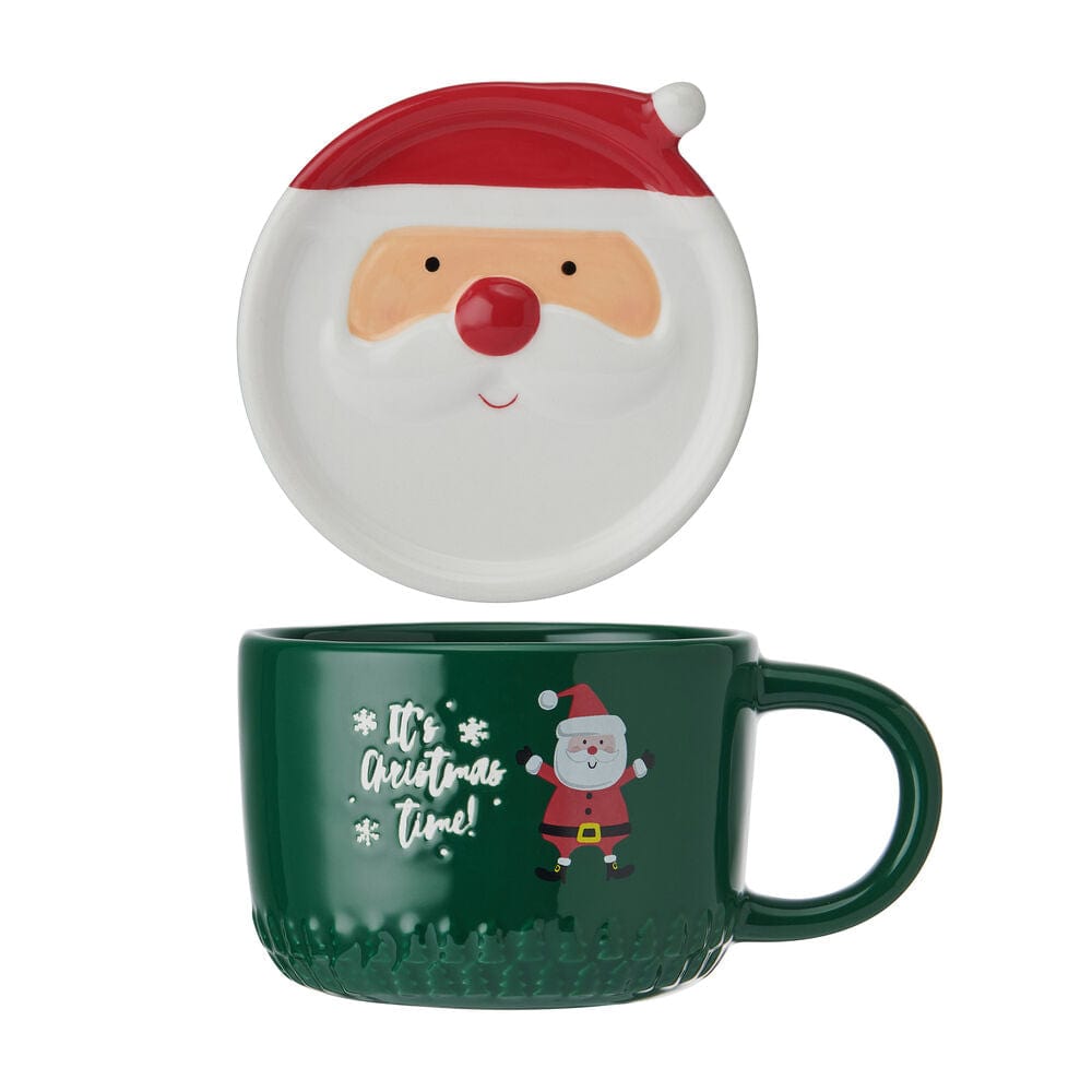 It's Christmas Time Santa Covered Mug