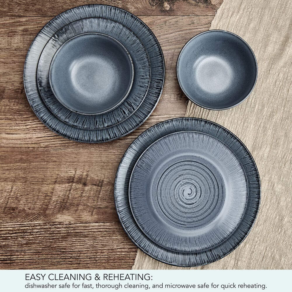 Mystic 12 Piece Dinnerware Set. Service for 4