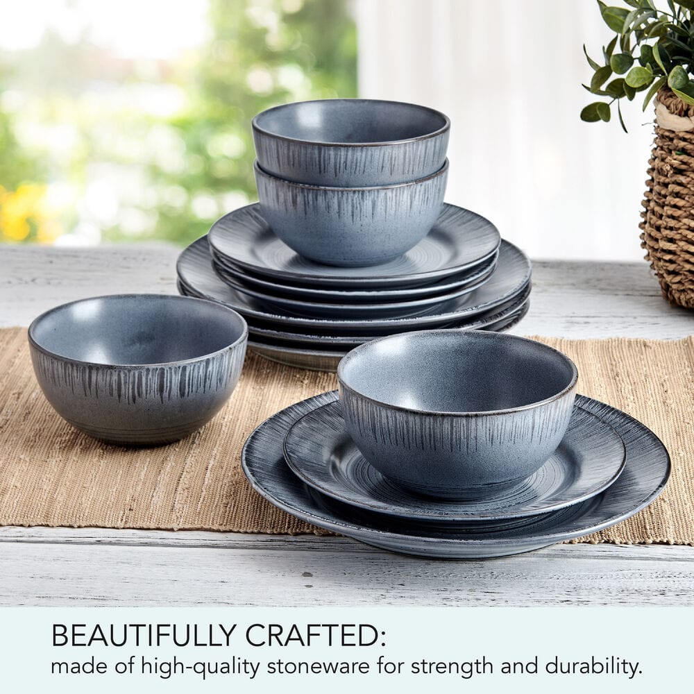 Mystic 12 Piece Dinnerware Set. Service for 4