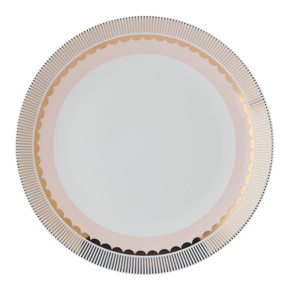 Darbie Angell Golden Charm Metallic 12 Piece Dinnerware Set. Service for 4