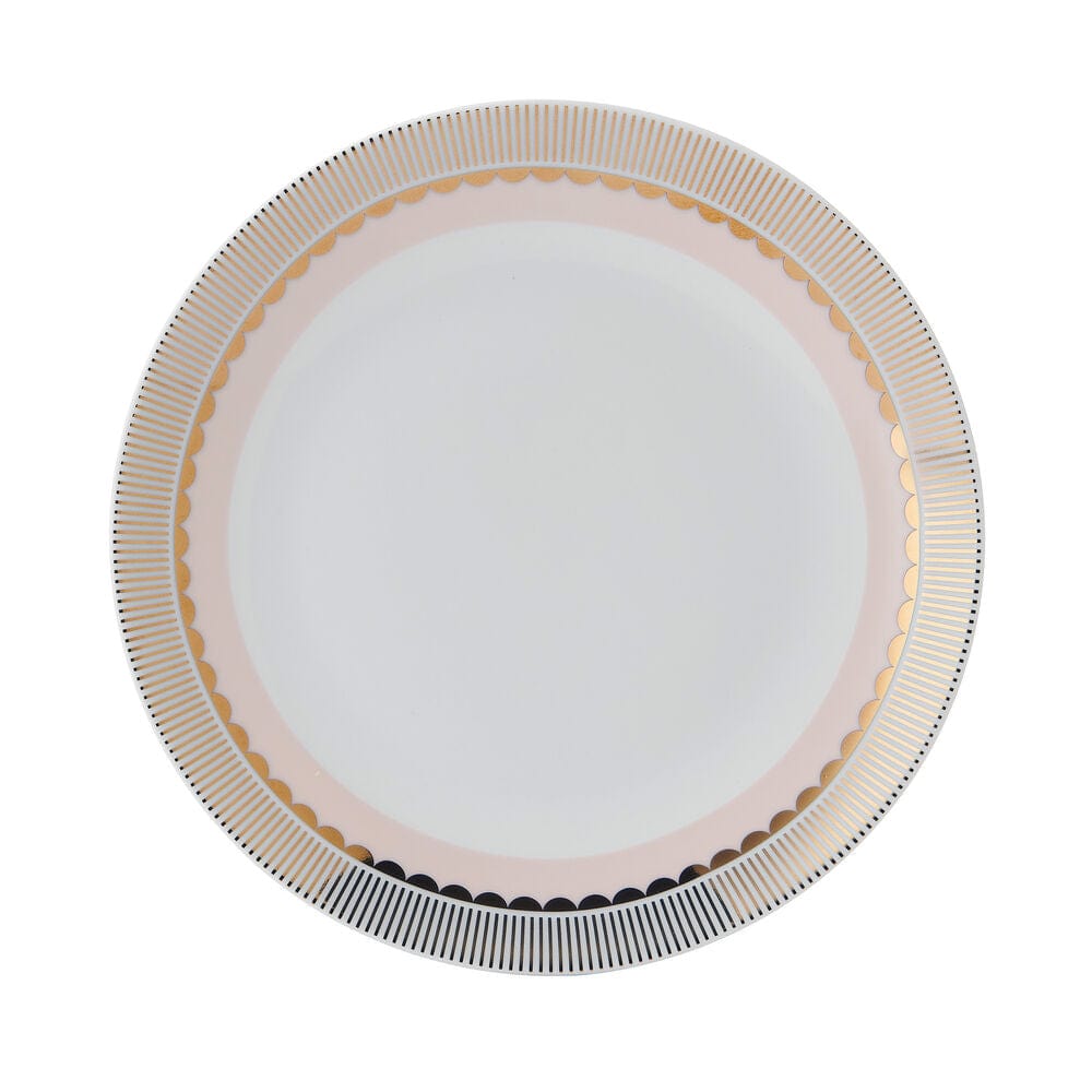 Darbie Angell Golden Charm Metallic 12 Piece Dinnerware Set. Service for 4