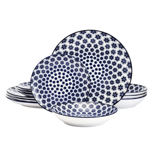 Blooming Delight 12 Piece Dinnerware Set. Service for 4