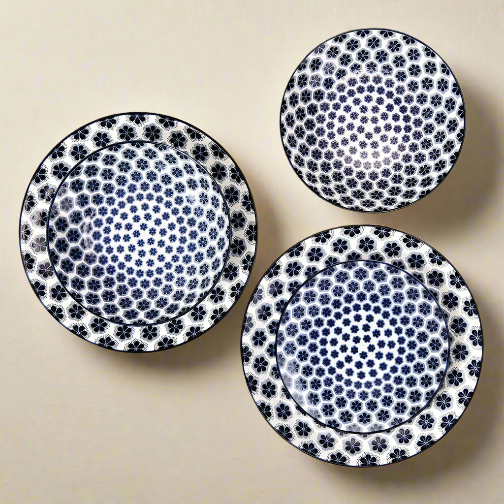 Blooming Delight 12 Piece Dinnerware Set. Service for 4