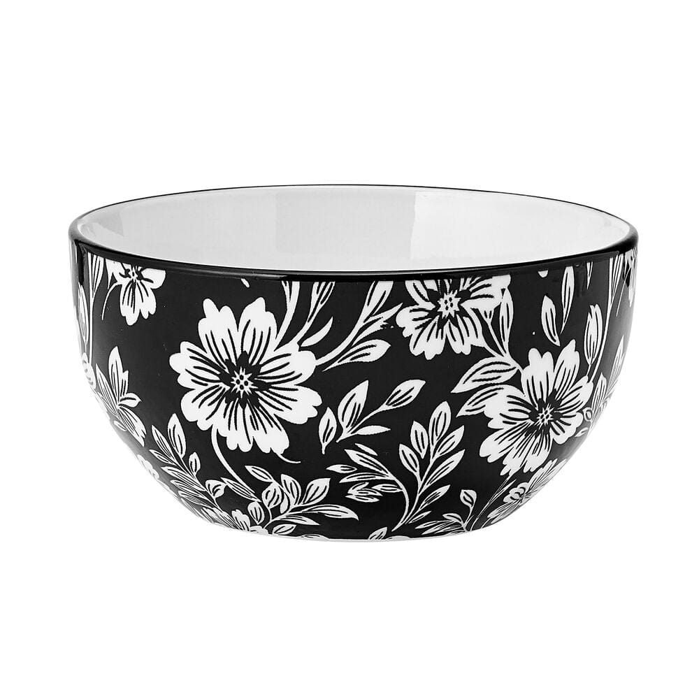 Midnight Blooms 12 Piece Dinnerware Set. Service for 4