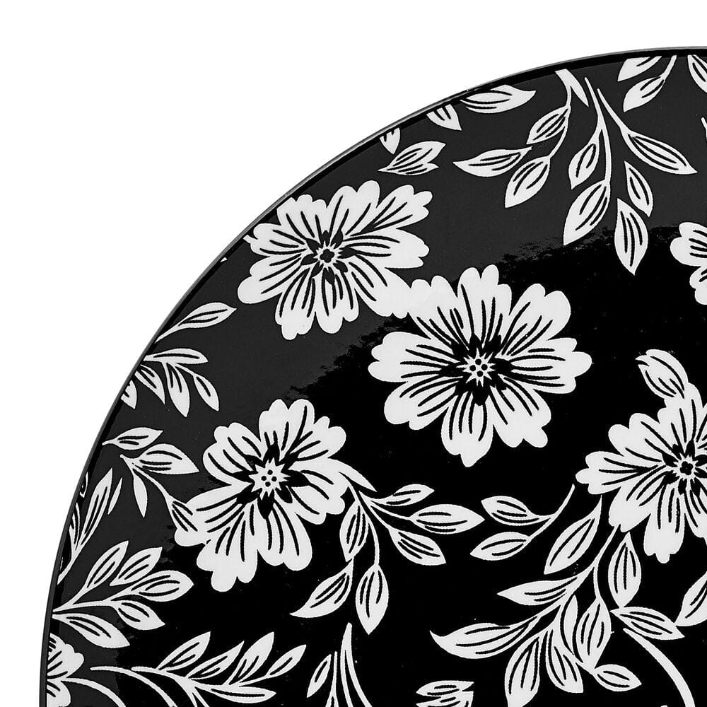 Midnight Blooms 12 Piece Dinnerware Set. Service for 4