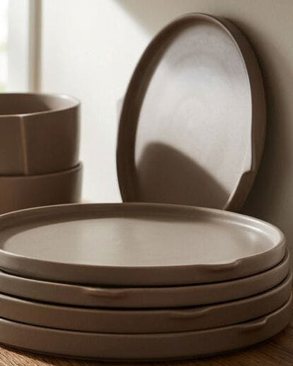 Contemporary Edge Taupe 12 Piece Dinnerware Set. Service for 4
