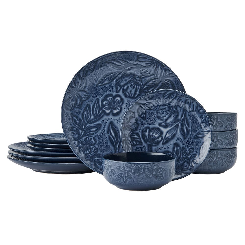 Garden Elegance 12 Piece Dinnerware Set. Service for 4