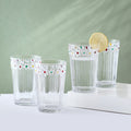Darbie Angell Painted Daisy Set of 4 Highball Glasses