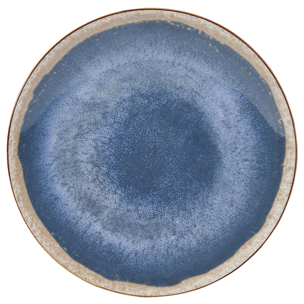 Glimmer Blue 12 Piece Dinnerware Set. Service for 4