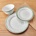 Trellis Sage Accent 12 Piece Dinnerware Set. Service for 4