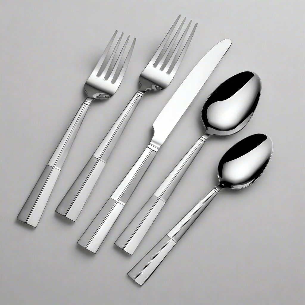 Arabesque Frost 42 Piece Flatware Set with Caddy. Service for 8